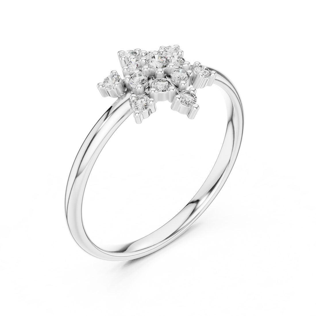 .11 Ct. Diamond Starburst Cluster Ring (1 (346)) 6