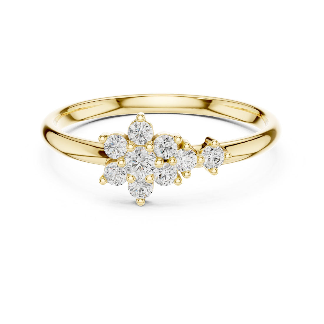 .16 Ct. Diamond Floral Cluster Accent Ring (1 (351))
