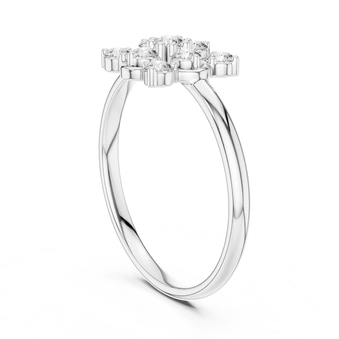 .20 Ct. Diamond Floral Cluster Ring with Sculpted Petal Frame (1 (354)) 10