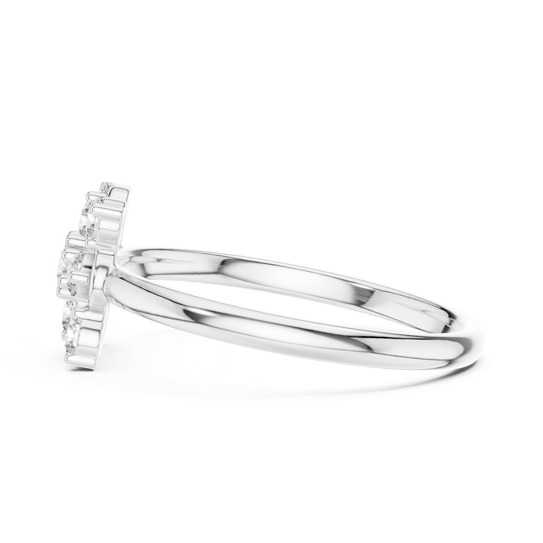 .20 Ct. Diamond Floral Cluster Ring with Sculpted Petal Frame (1 (354)) 11