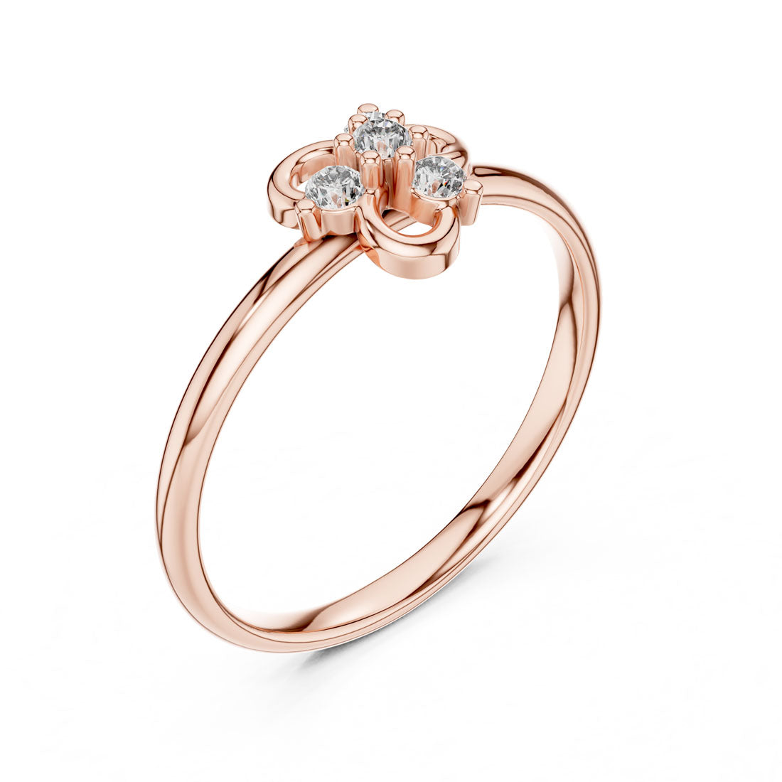 .06 Ct. Diamond Floral Knot Cluster Ring (1 (371)) 6