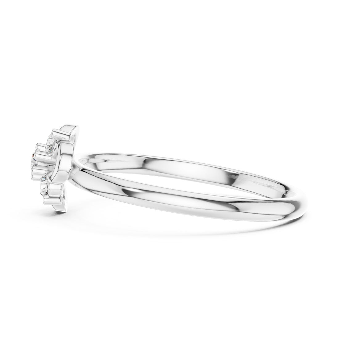 .06 Ct. Diamond Floral Knot Cluster Ring (1 (371)) 12