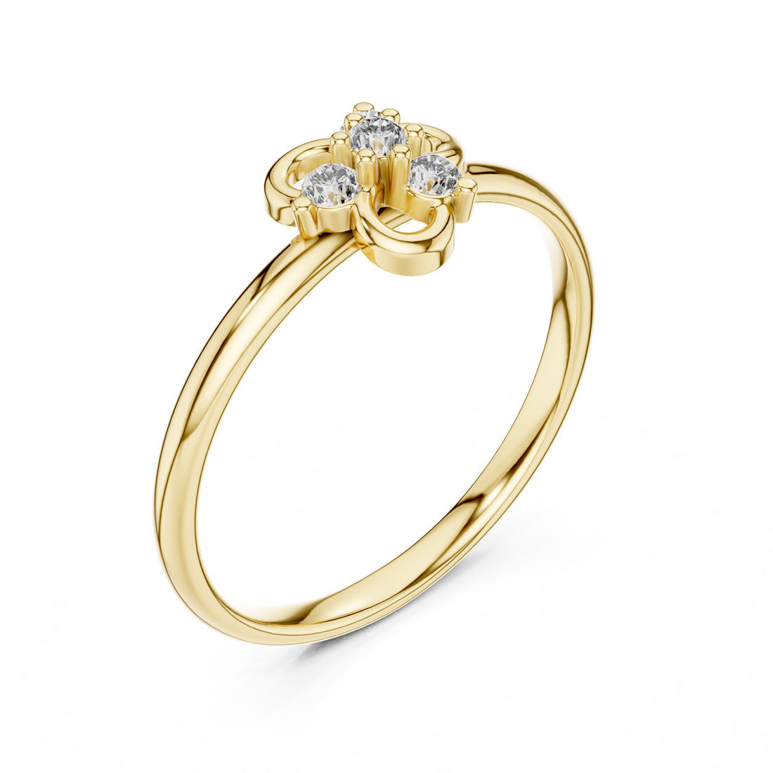 .06 Ct. Diamond Floral Knot Cluster Ring (1 (371))