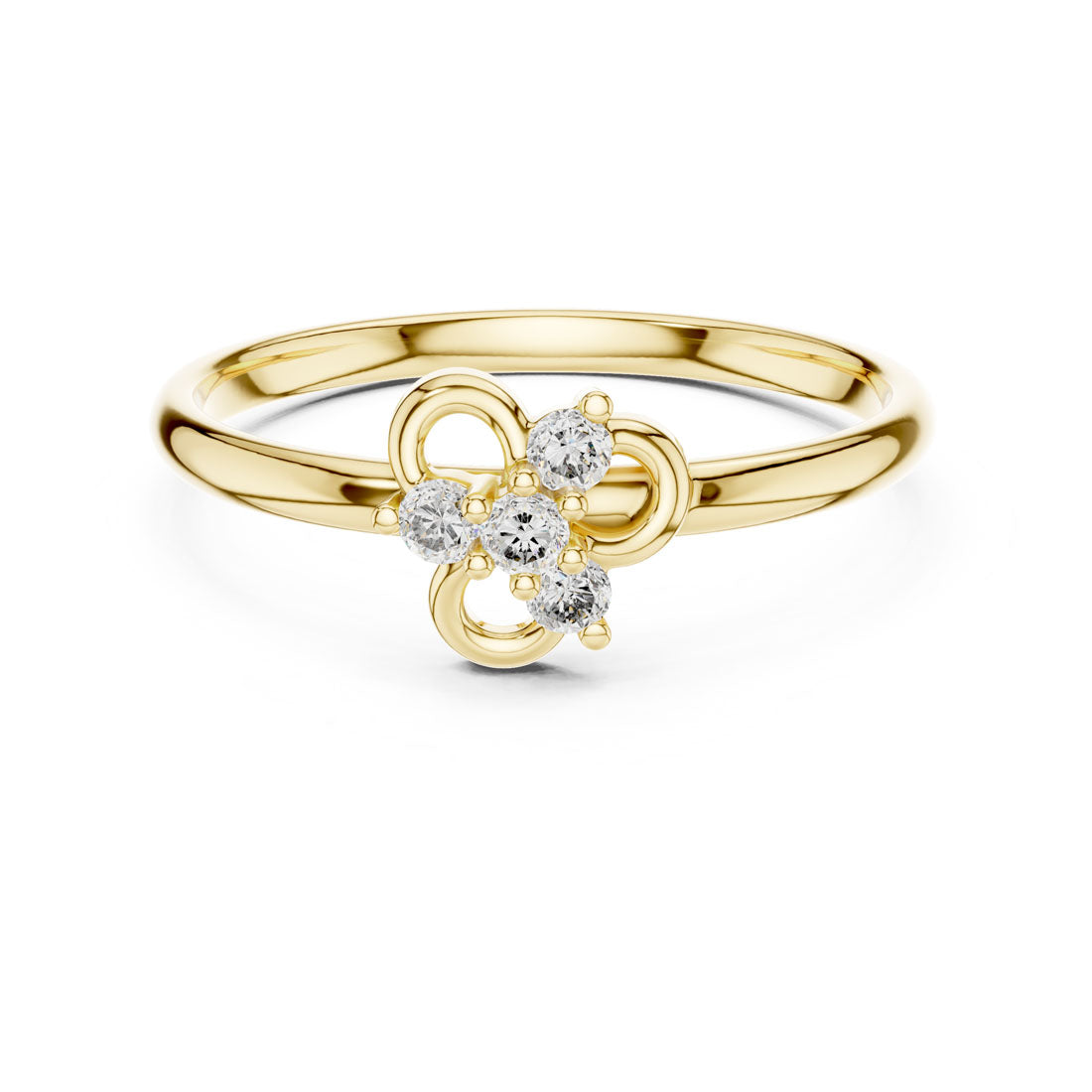 .06 Ct. Diamond Floral Knot Cluster Ring (1 (371))