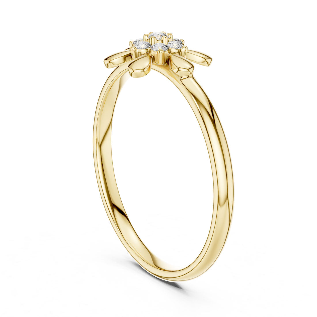 .06 Ct. Diamond Petal Floral Cluster Ring (1 (373)) 3