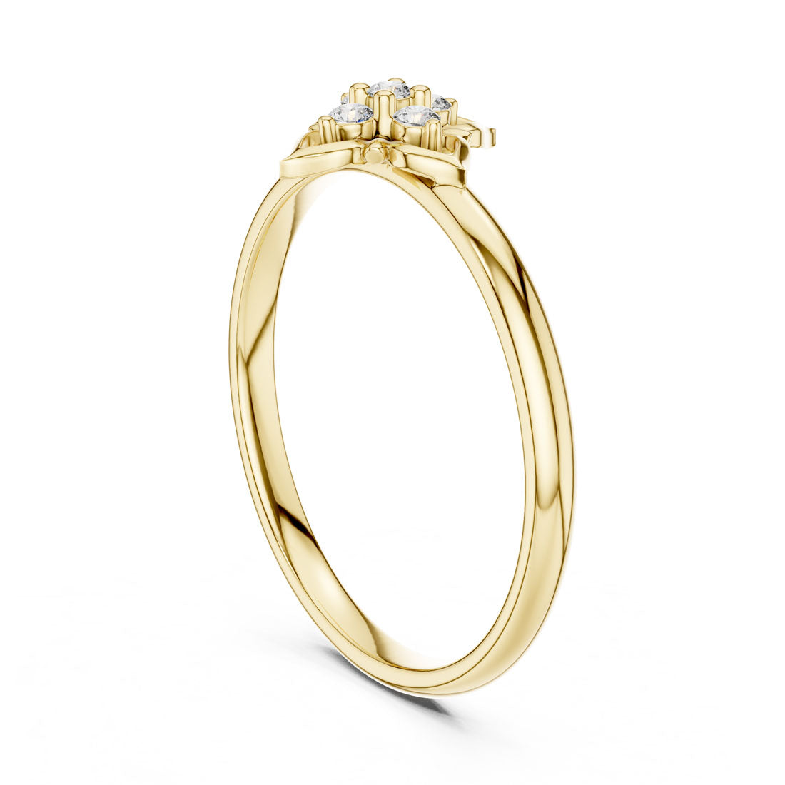 .05 Ct. Diamond Quatrefoil Cluster Ring with Openwork Setting (1 (404)) 3