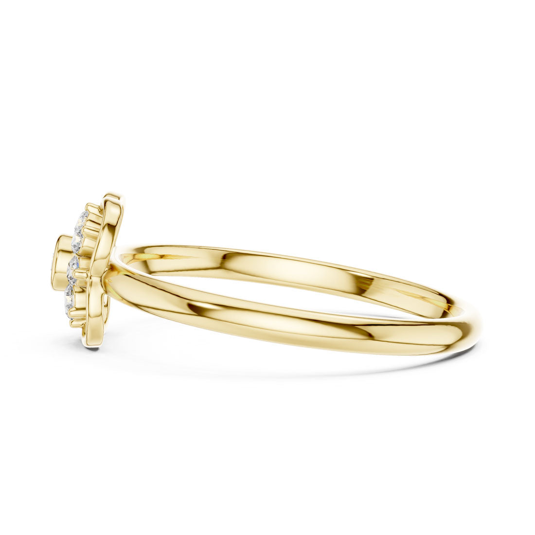 .08 Ct. Diamond Quatrefoil Cluster Ring with Openwork Setting (1 (405)) 4
