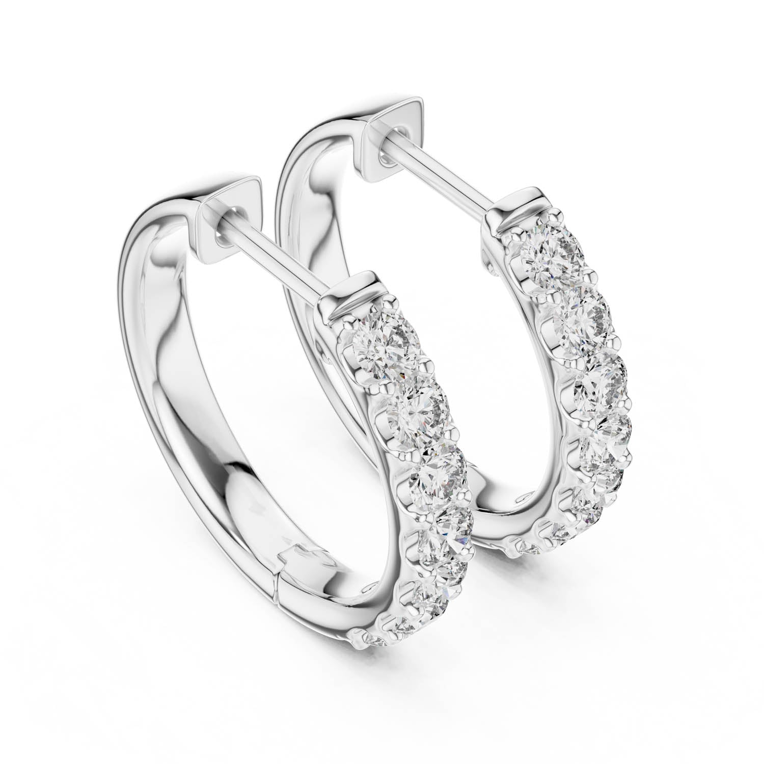 .70 Ct. Round Diamond Inside-Out Hoop Earrings (30) 8