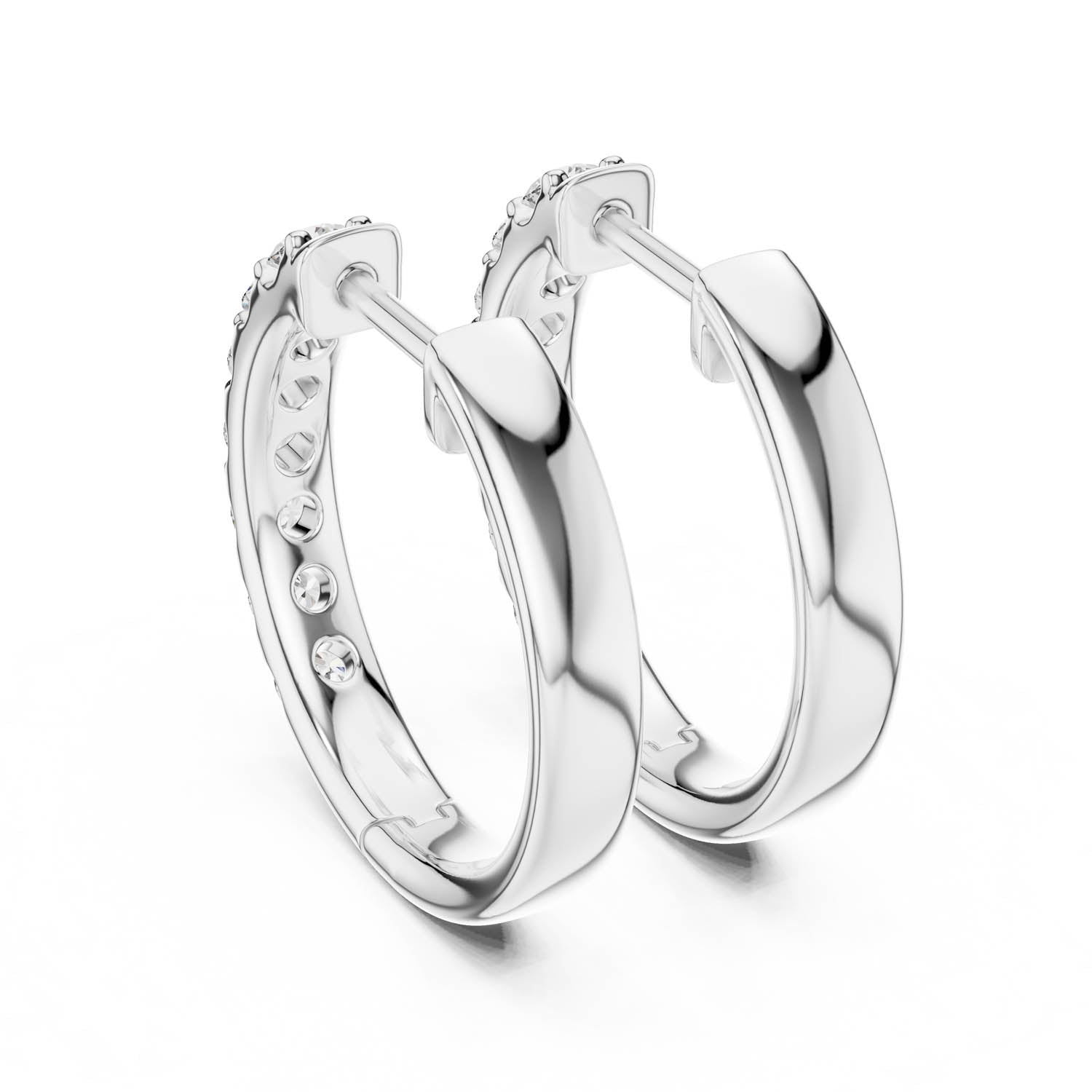 .70 Ct. Round Diamond Inside-Out Hoop Earrings (30) 9