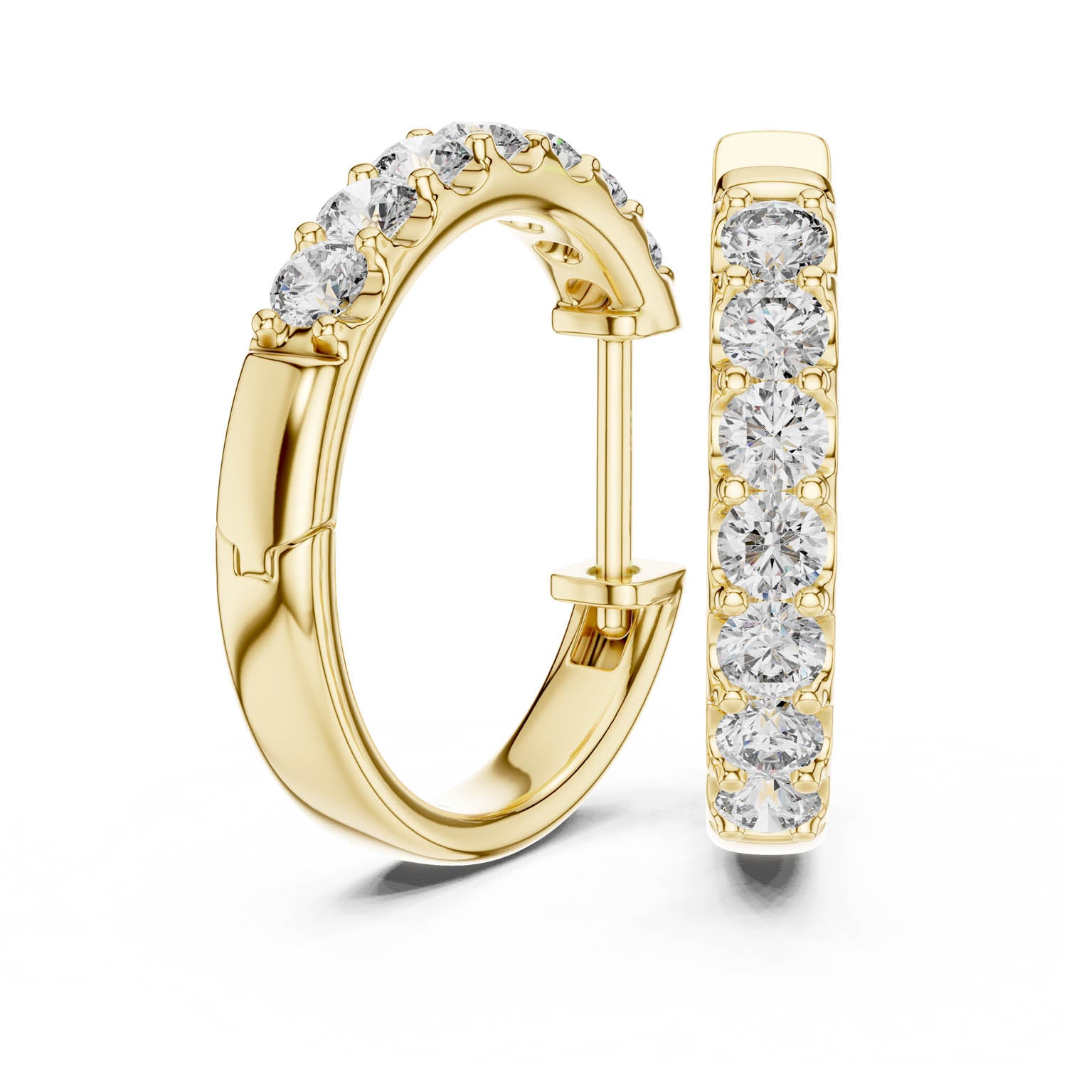 .70 Ct. Round Diamond Inside-Out Hoop Earrings (30)