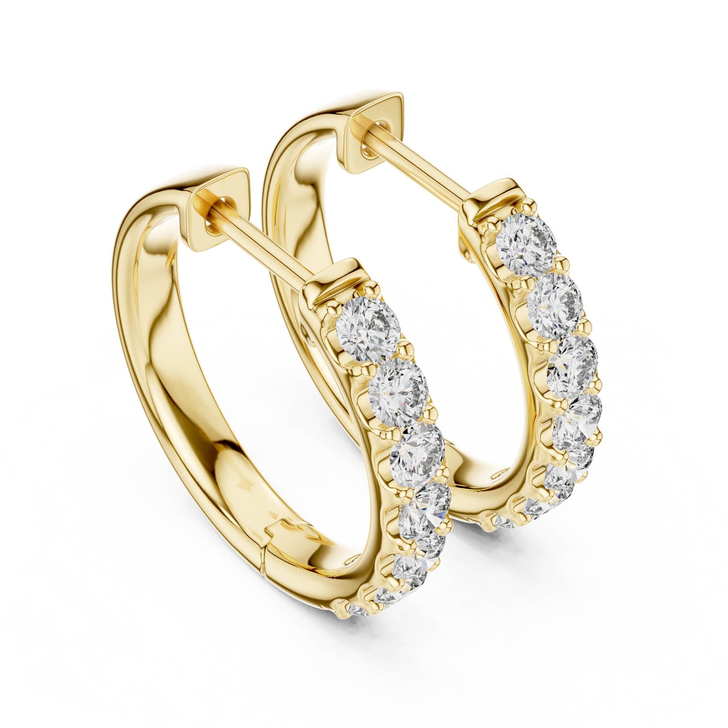 .70 Ct. Round Diamond Inside-Out Hoop Earrings (30) 3