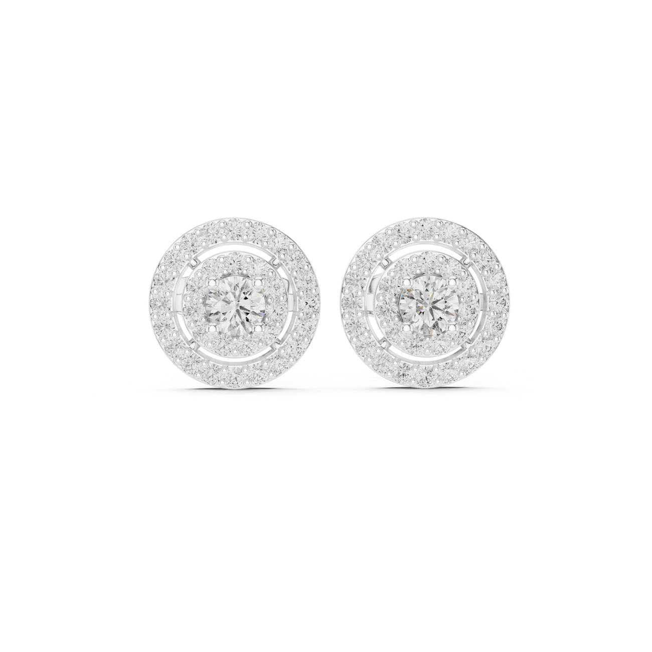 .60 Ct. Round Diamond Double Halo Earrings (3#10008E_120_A_S) 7