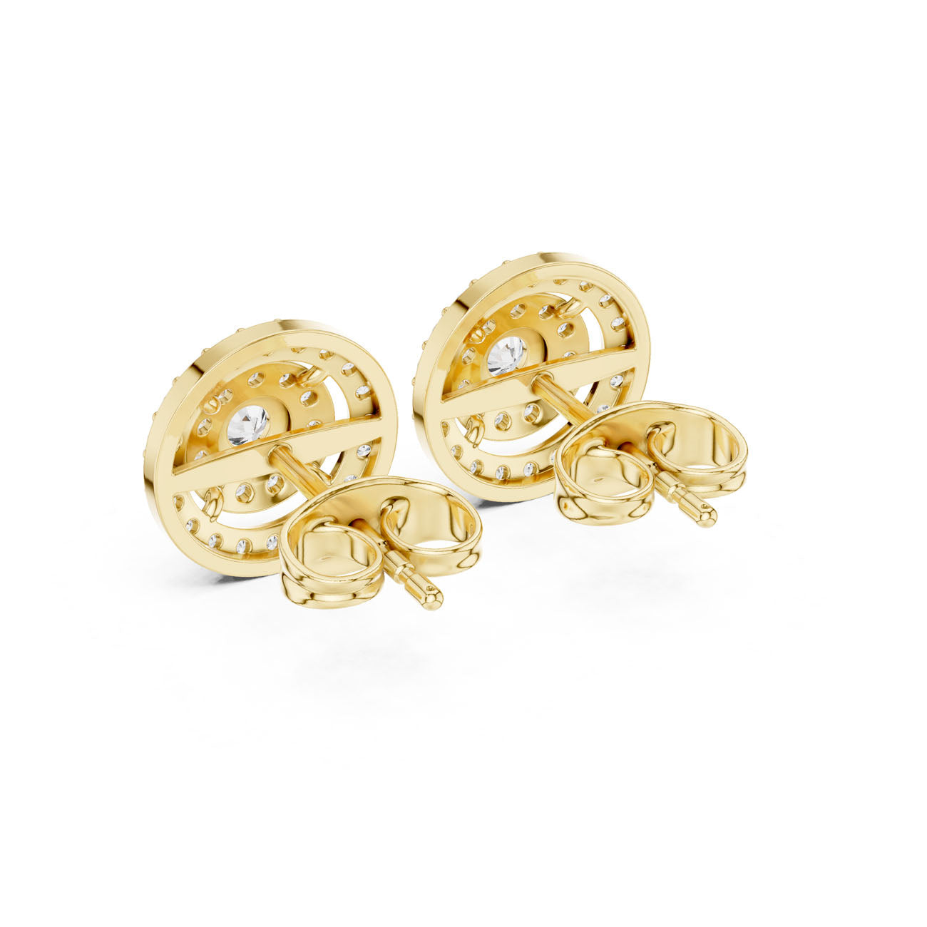 .60 Ct. Round Diamond Double Halo Earrings (3#10008E_120_A_S) 4