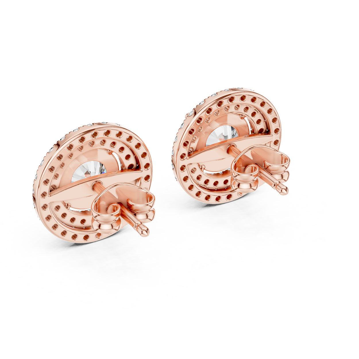 2.68 Ct. Double Halo Diamond Earrings (429) 8