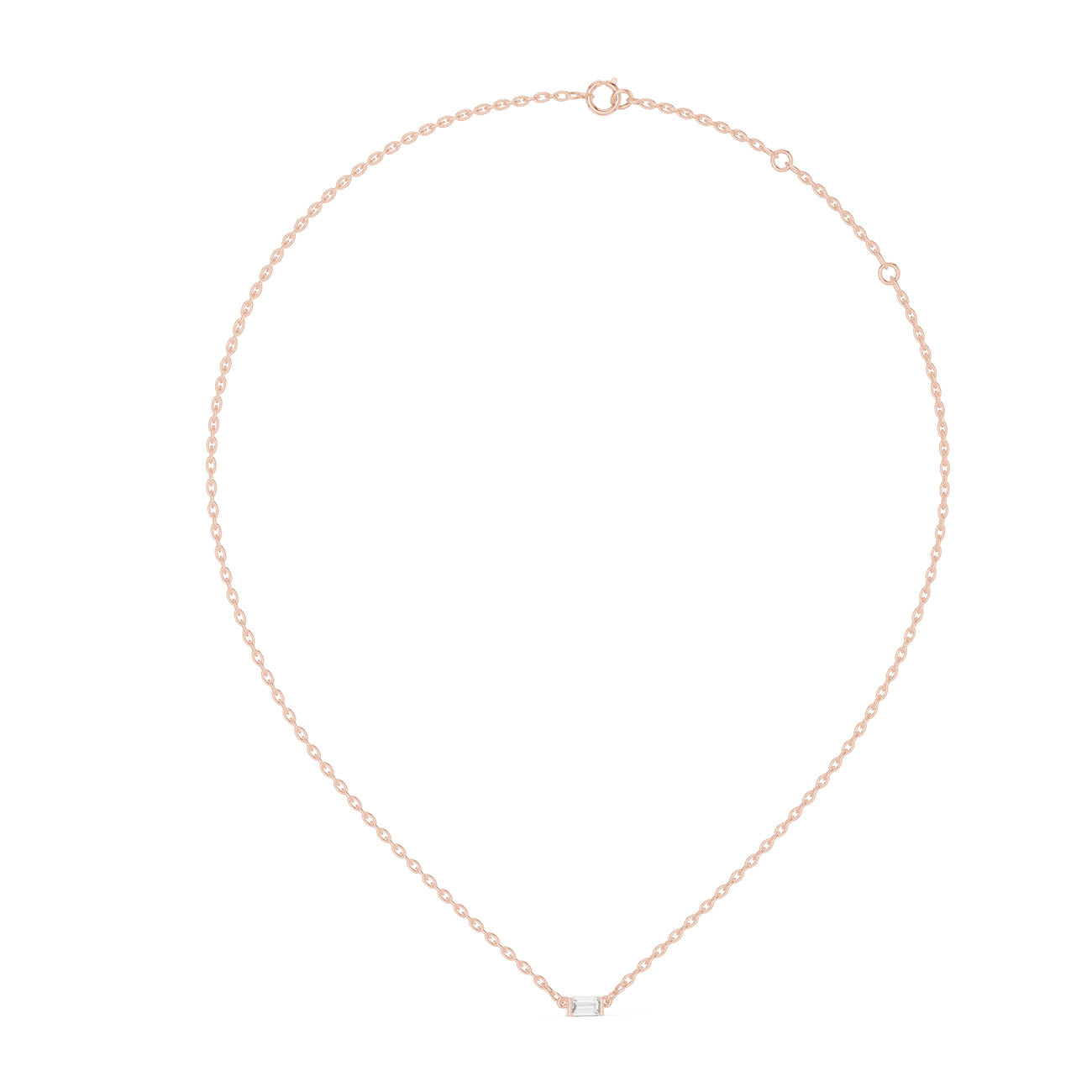 .30 Ct. Baguette Cut Diamond Bar Necklace (42#360006N) 8
