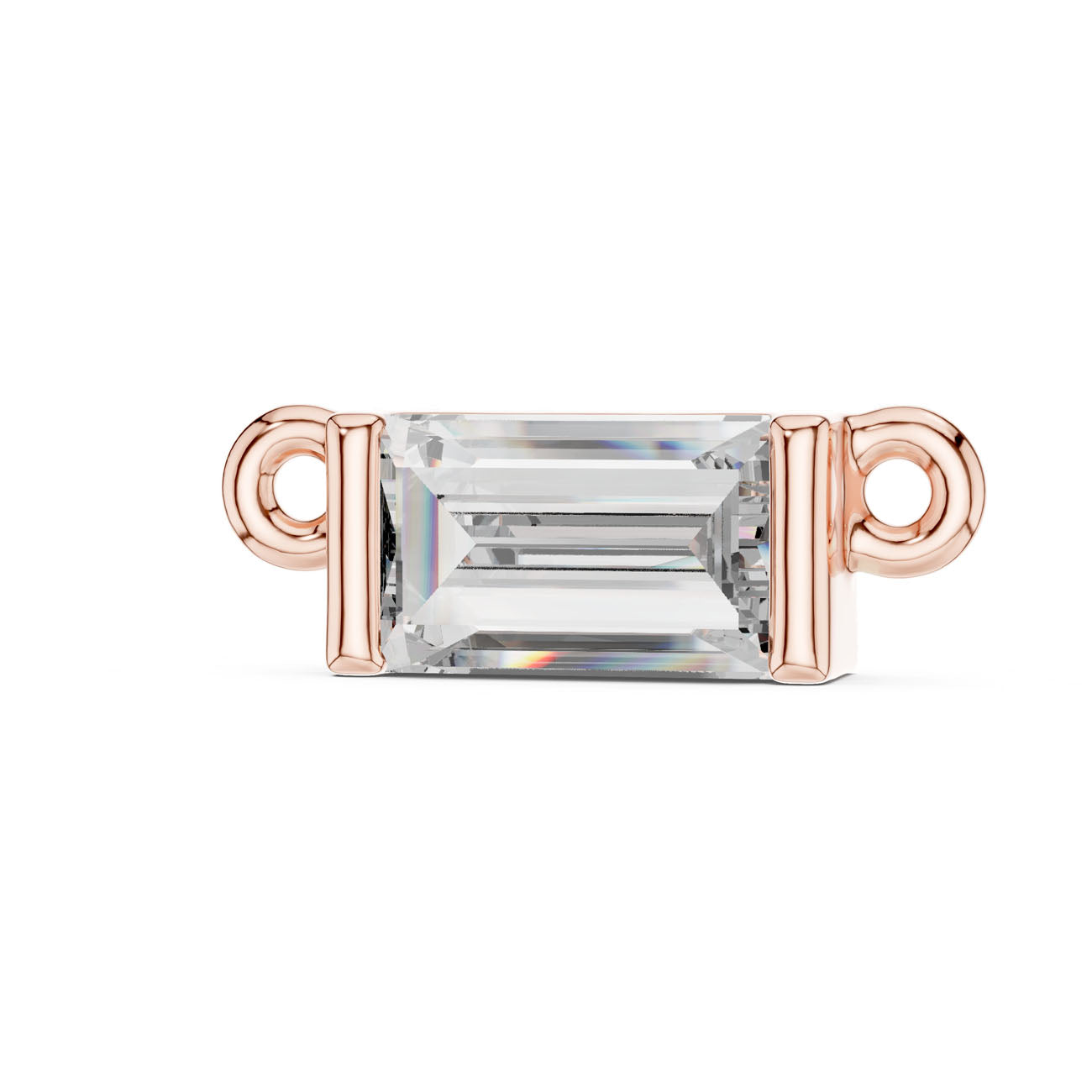 .30 Ct. Baguette Cut Diamond Bar Necklace (42#360006N) 9