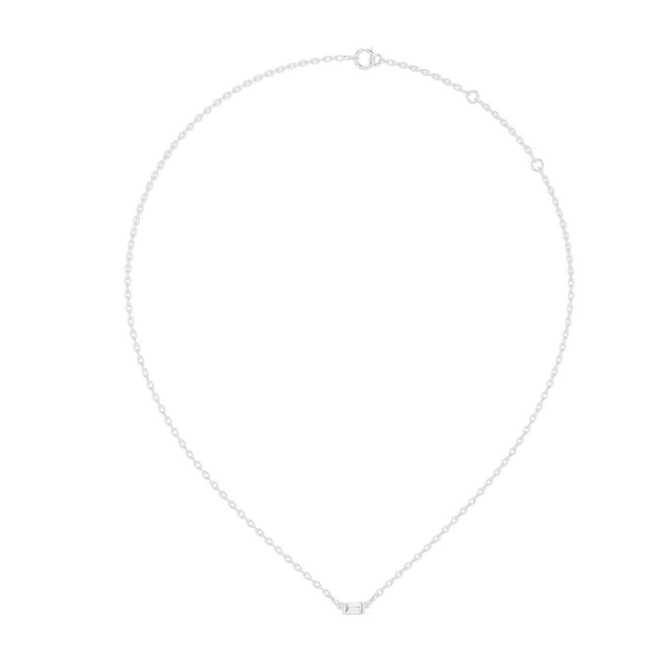 .30 Ct. Baguette Cut Diamond Bar Necklace (42#360006N) 13