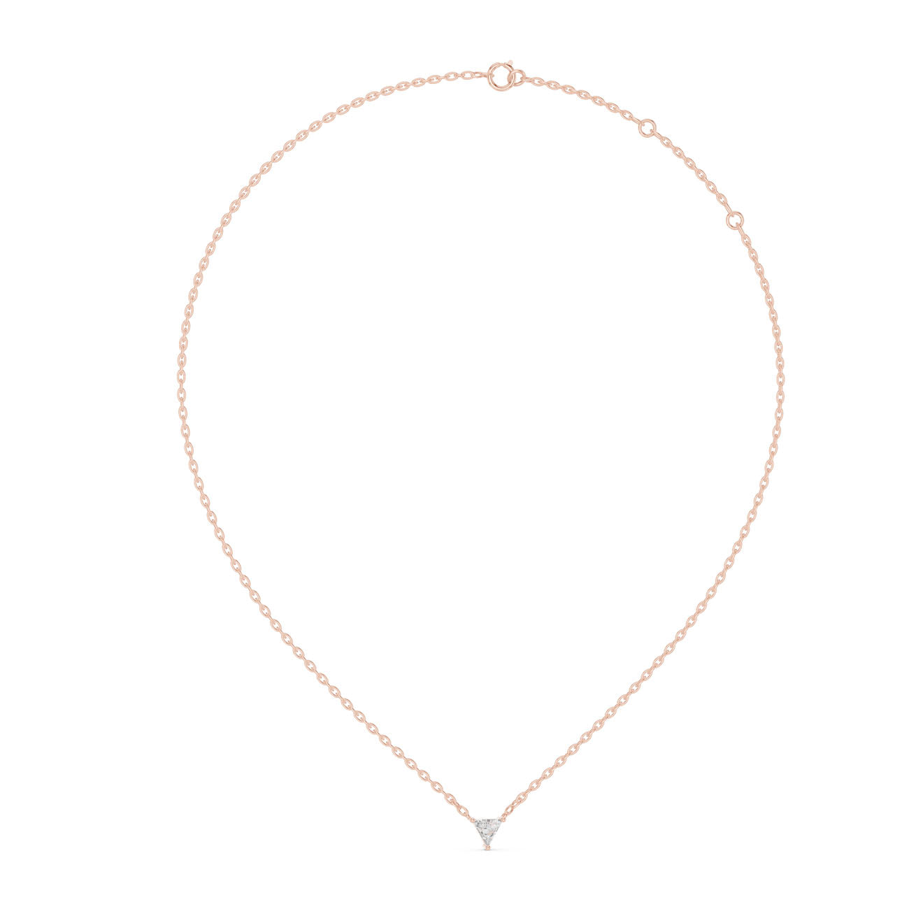 .75 Ct. Trillion-Cut Diamond Solitaire Necklace (42#360007N) 8