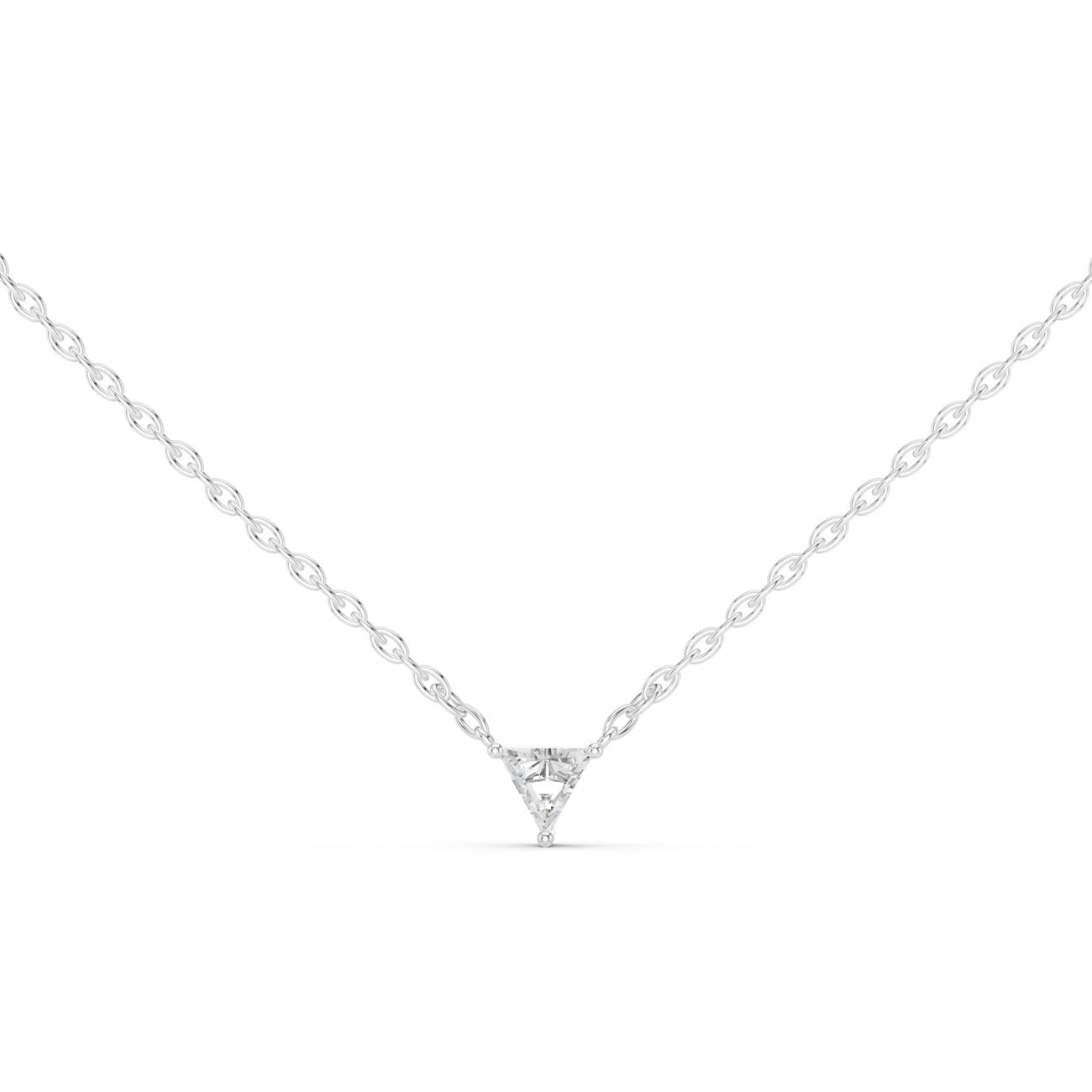.75 Ct. Trillion-Cut Diamond Solitaire Necklace (42#360007N) 1