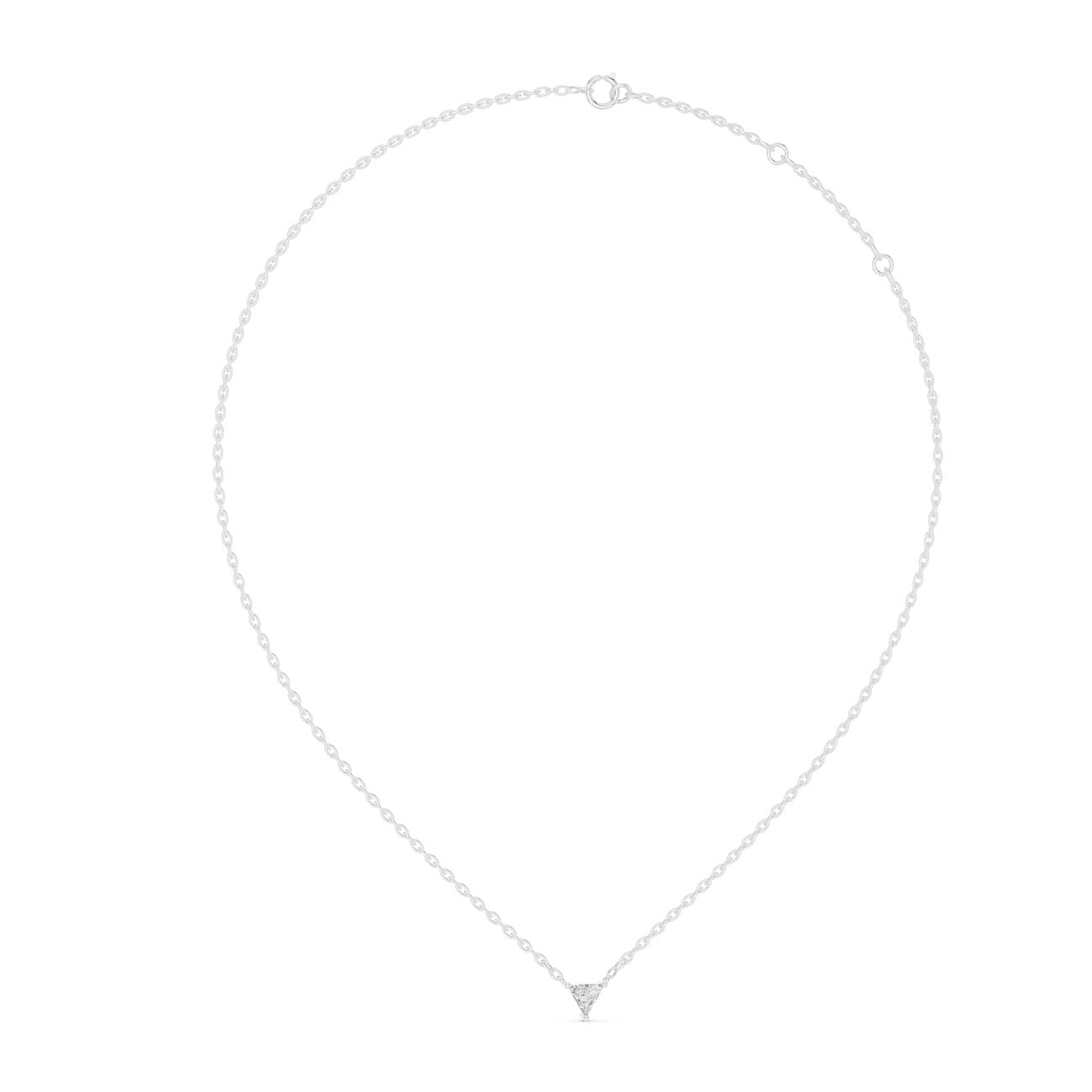 .75 Ct. Trillion-Cut Diamond Solitaire Necklace (42#360007N) 12
