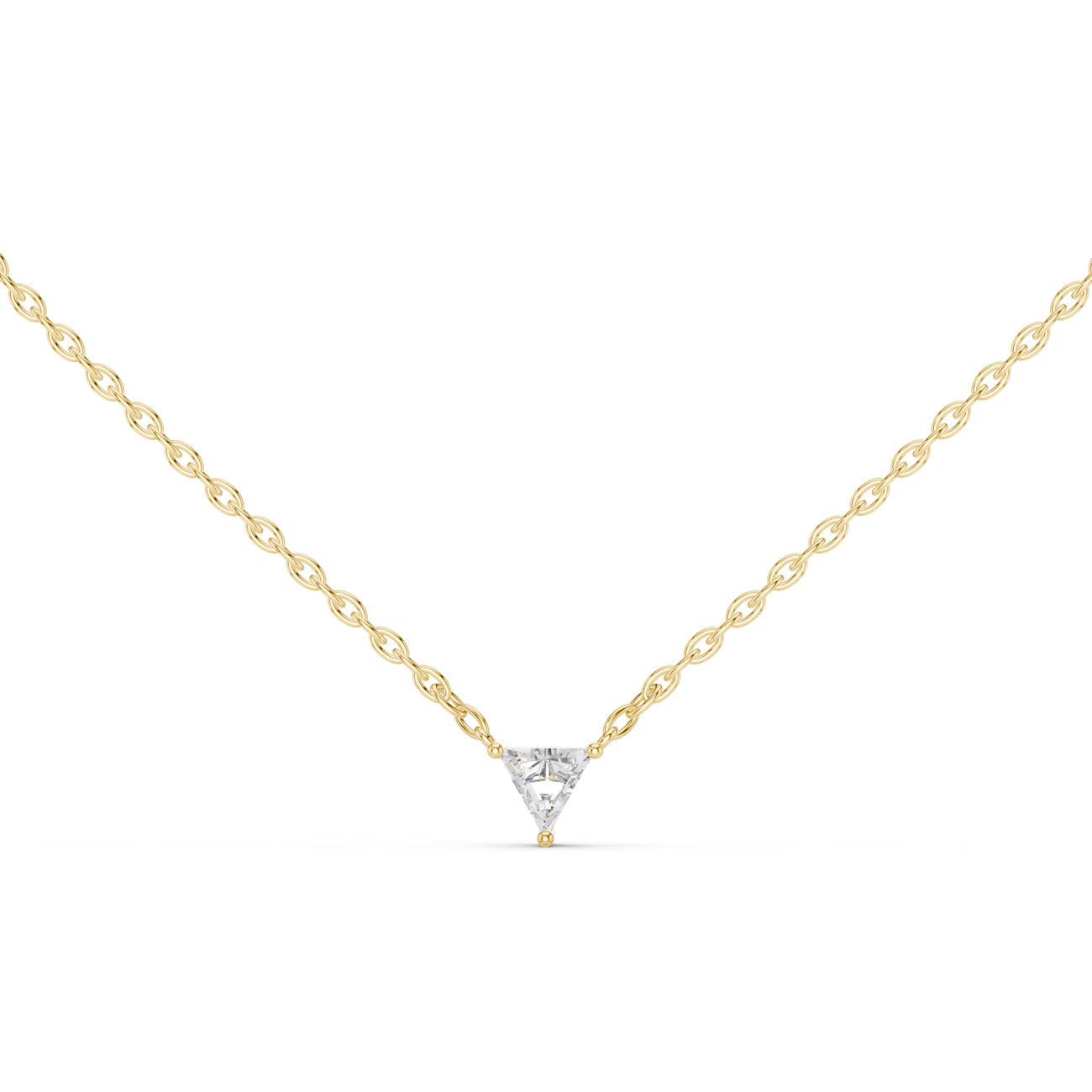 .75 Ct. Trillion-Cut Diamond Solitaire Necklace (42#360007N) 4