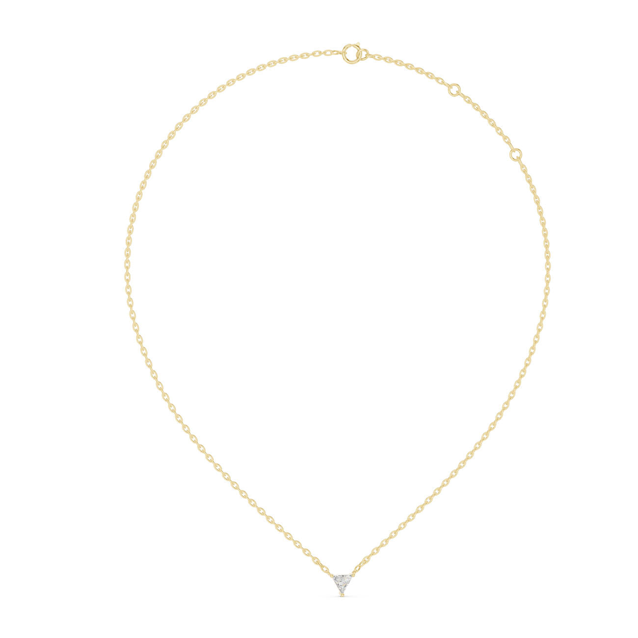 .75 Ct. Trillion-Cut Diamond Solitaire Necklace (42#360007N) 3