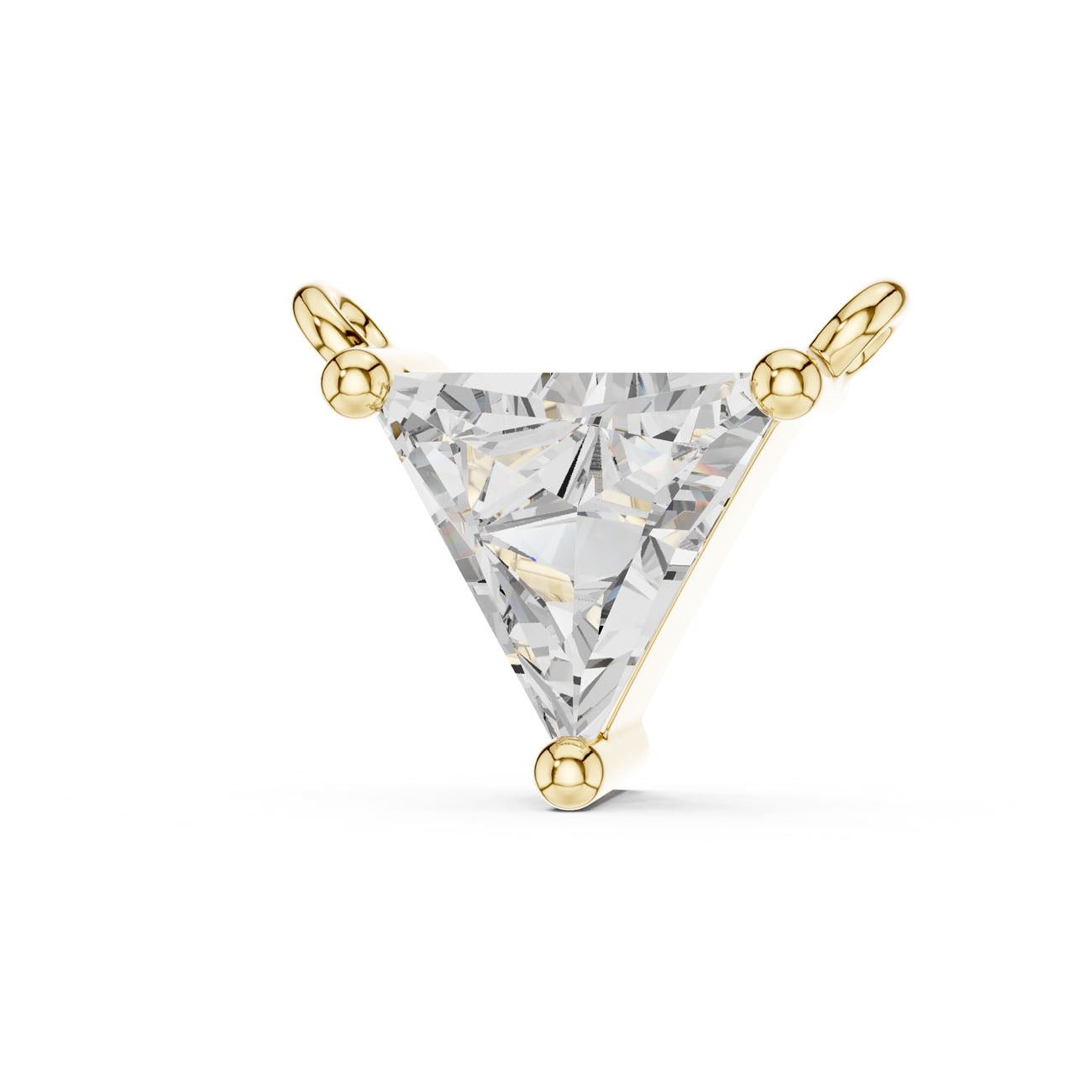 .75 Ct. Trillion-Cut Diamond Solitaire Necklace (42#360007N) 2