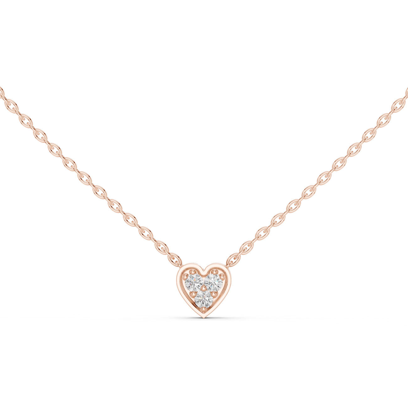 .36 Ct. Diamond Heart Cluster Pendant Necklace (42#360011N)