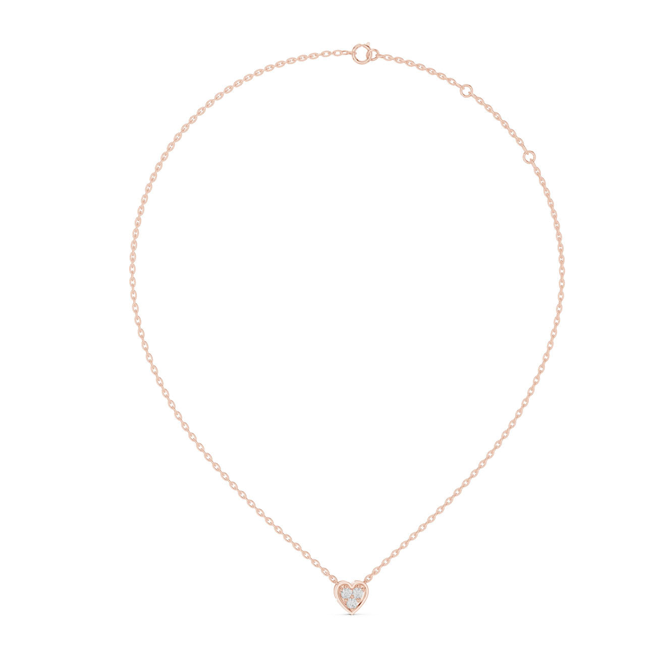 .36 Ct. Diamond Heart Cluster Pendant Necklace (42#360011N) 9