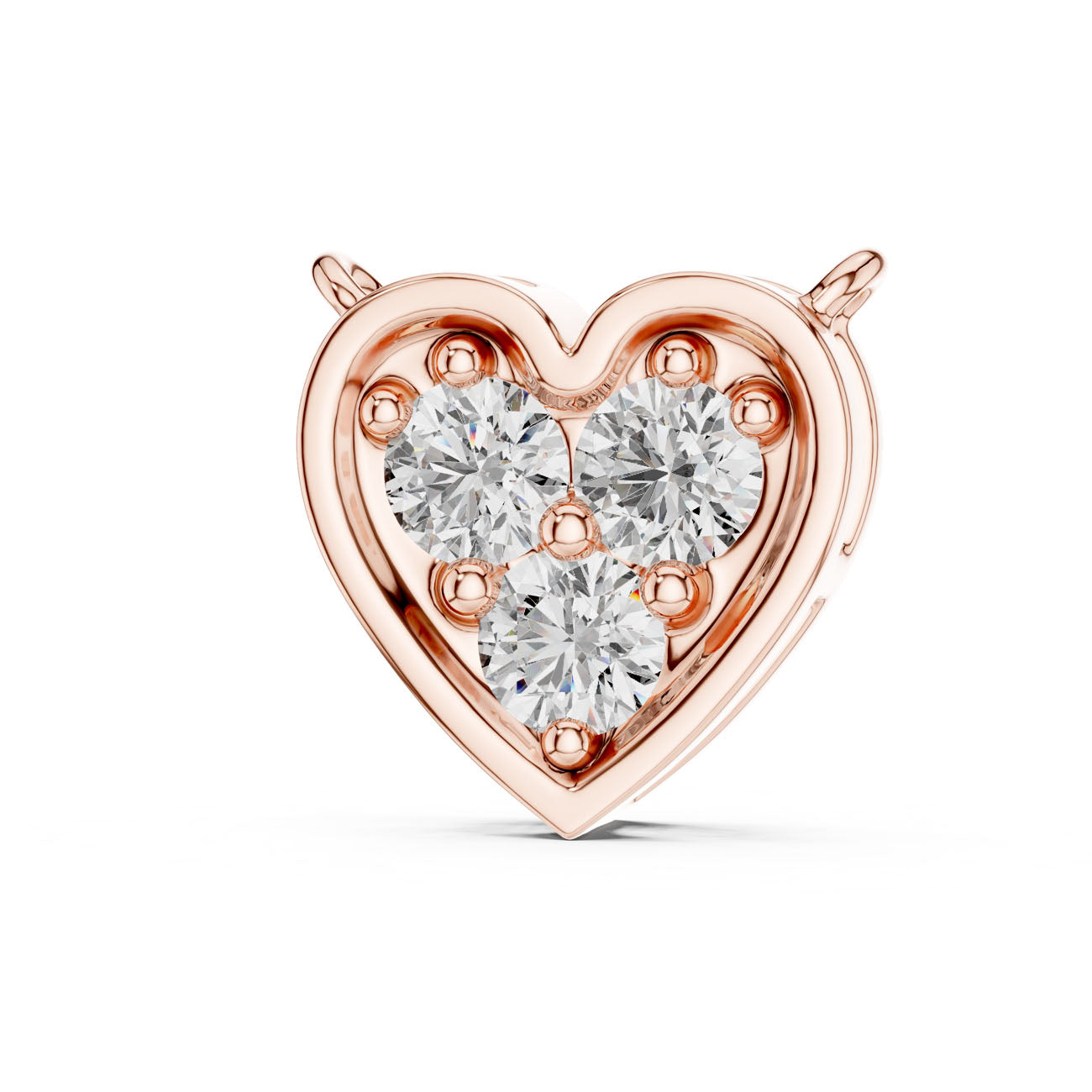 .36 Ct. Diamond Heart Cluster Pendant Necklace (42#360011N) 13