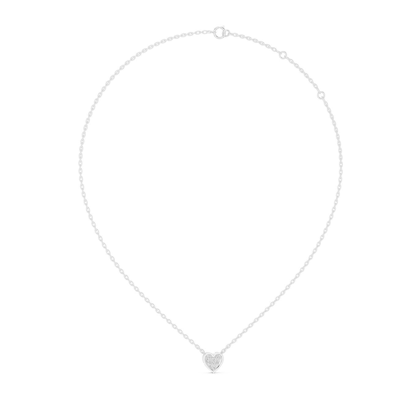 .36 Ct. Diamond Heart Cluster Pendant Necklace (42#360011N) 14