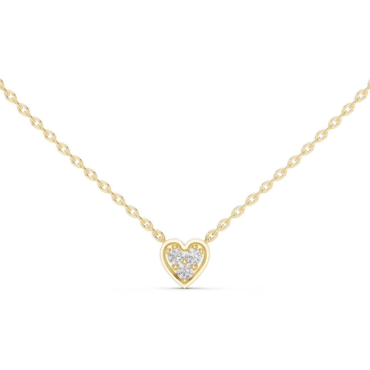 .36 Ct. Diamond Heart Cluster Pendant Necklace (42#360011N) 5