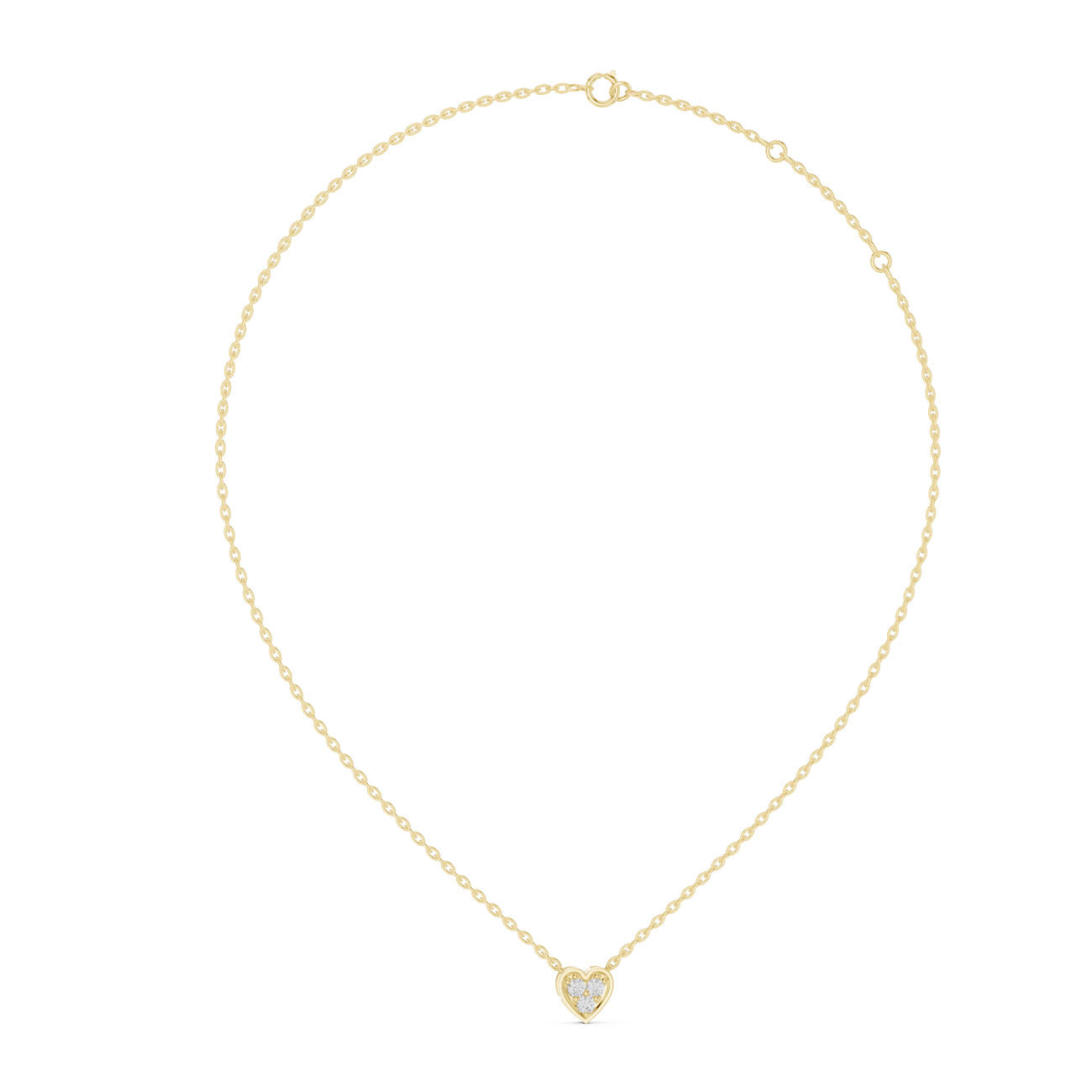 .36 Ct. Diamond Heart Cluster Pendant Necklace (42#360011N) 3