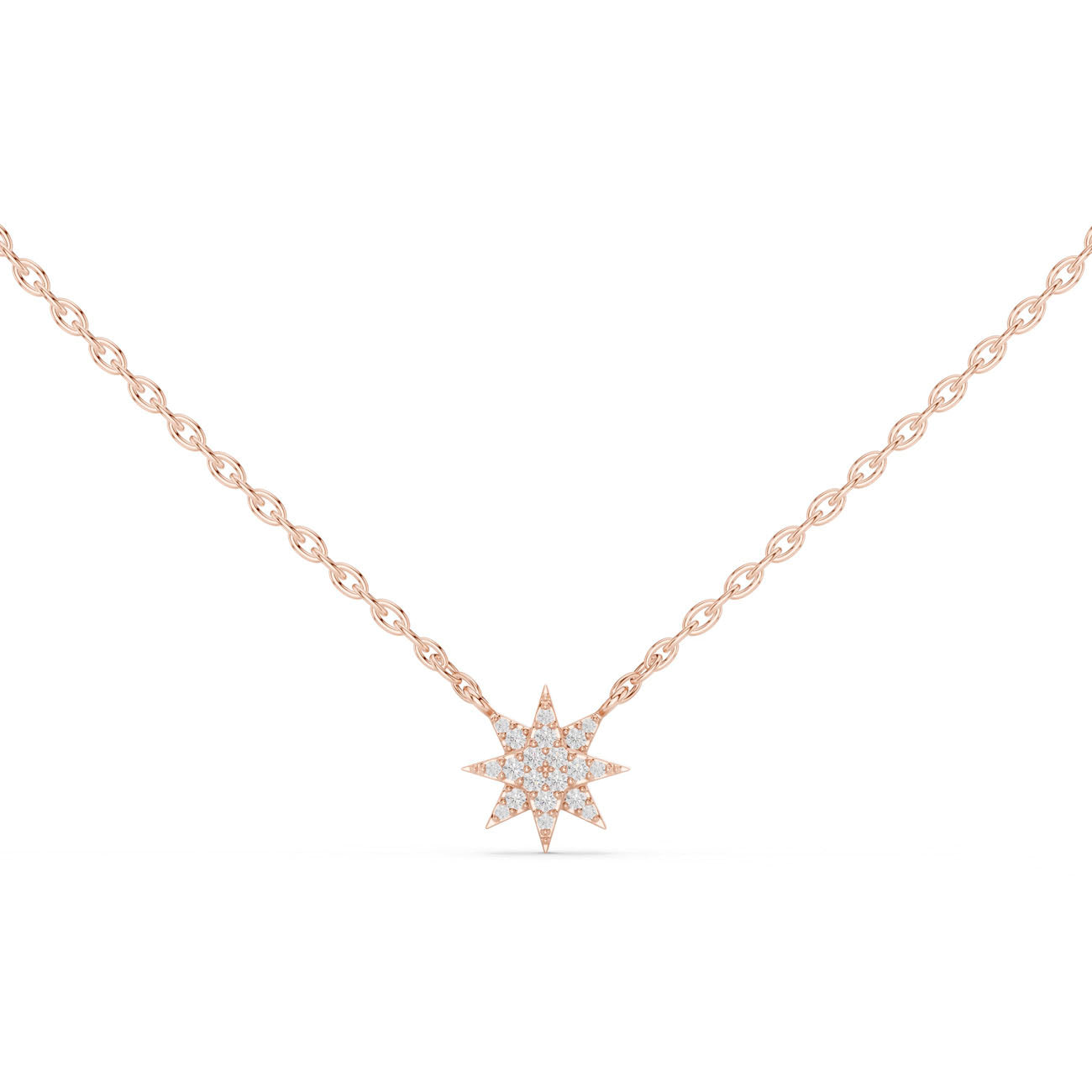 .17 Ct. Diamond Star Pendant Necklace (42#360012N) 7