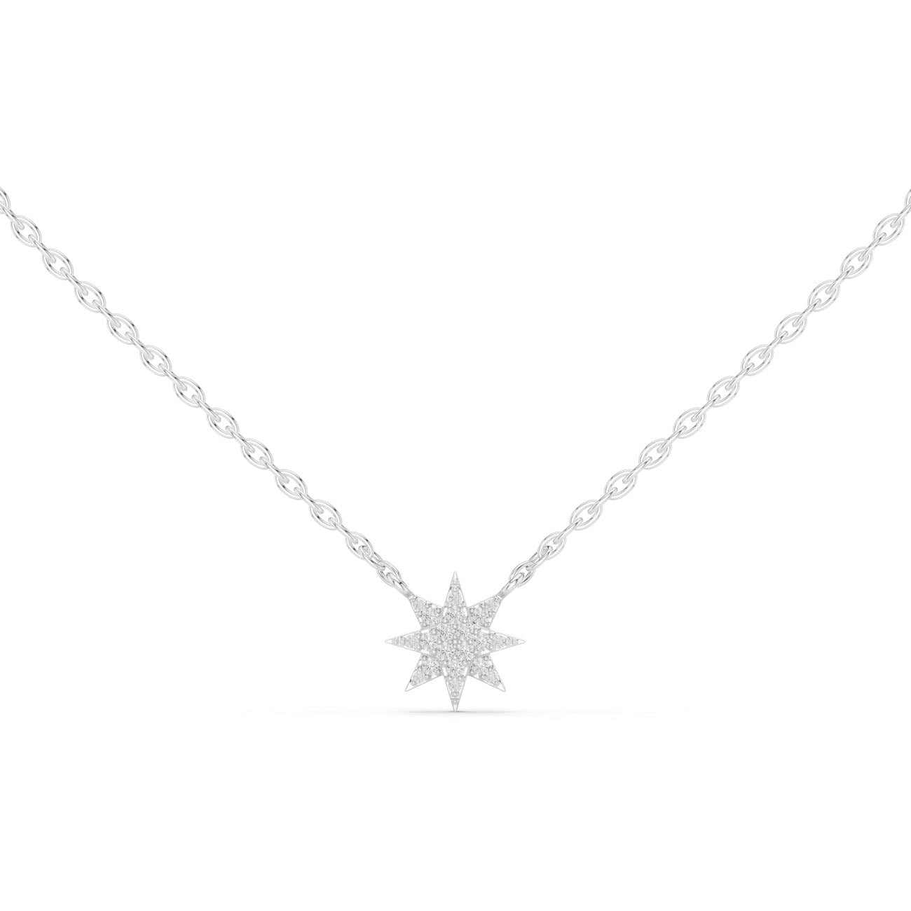 .17 Ct. Diamond Star Pendant Necklace (42#360012N)
