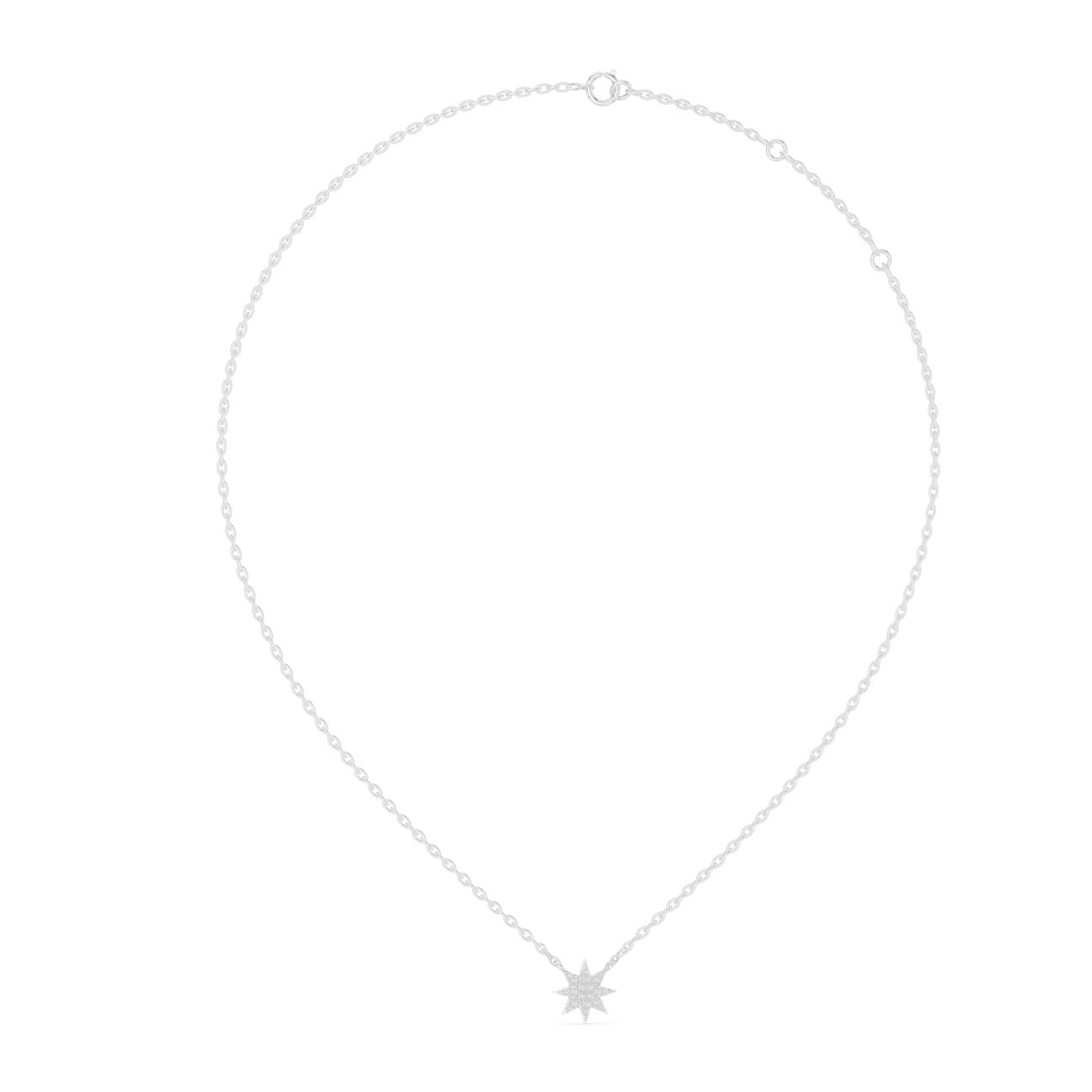 .17 Ct. Diamond Star Pendant Necklace (42#360012N) 12