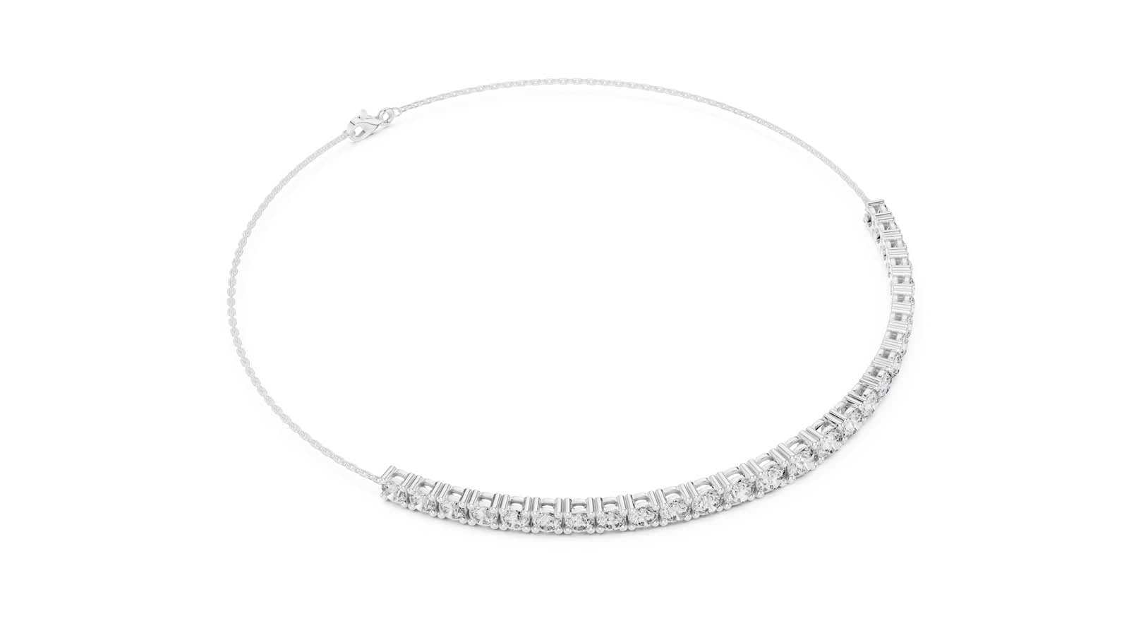 8.07 Ct. Round Diamond Half Tennis Bracelet (589) 4