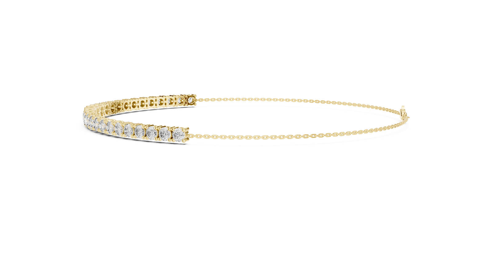 8.07 Ct. Round Diamond Half Tennis Bracelet (589) 11