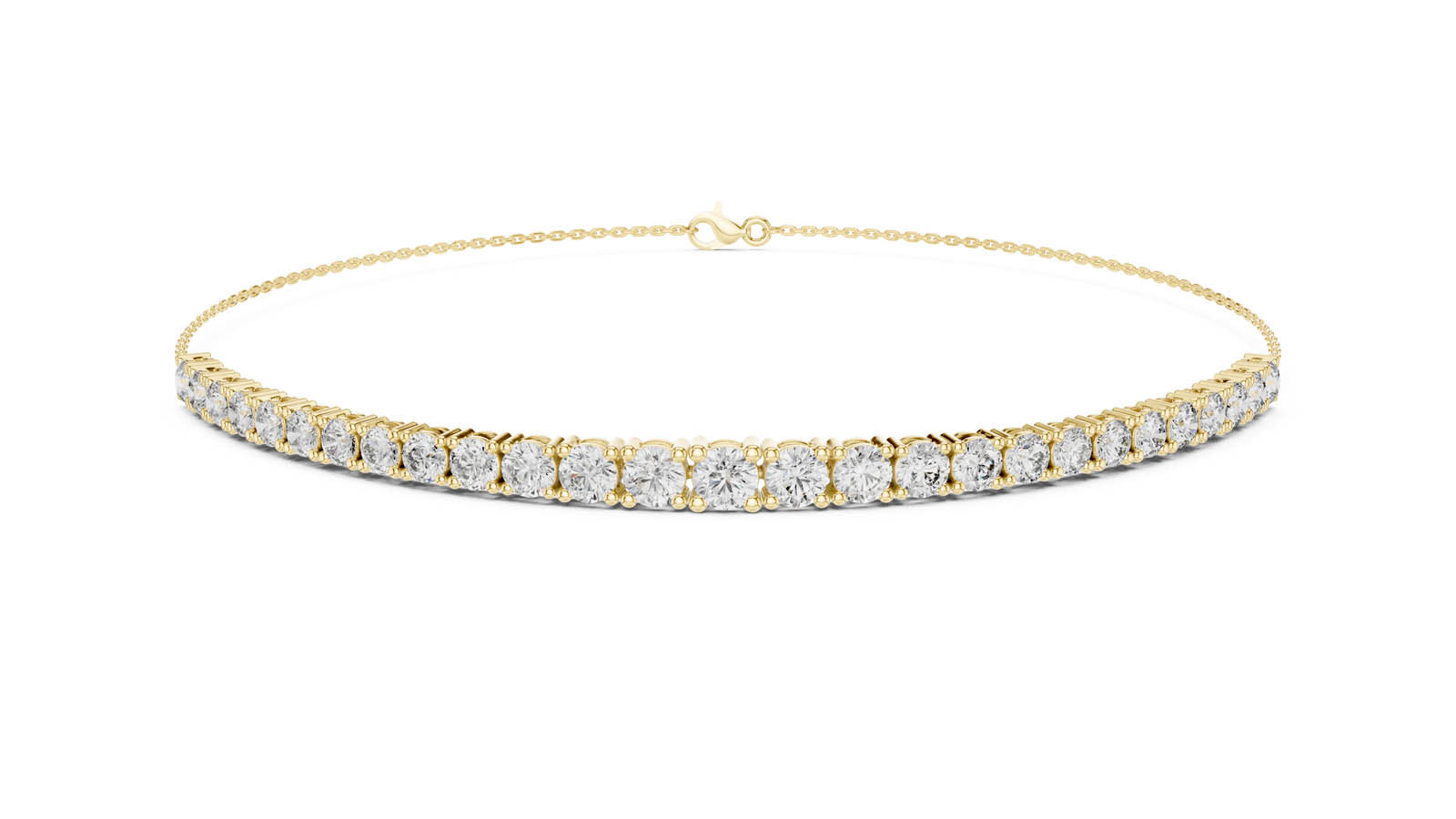 8.07 Ct. Round Diamond Half Tennis Bracelet (589) 12