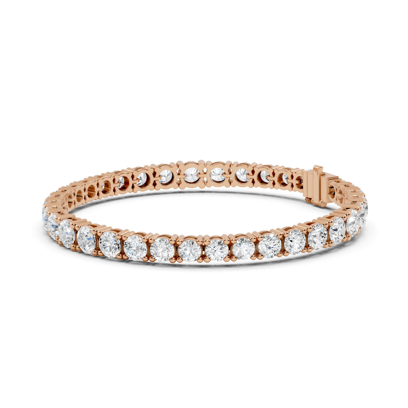 13.20 Ct. Round Diamond Tennis Bracelet (Shared Prong) (GLBR-0016) 11