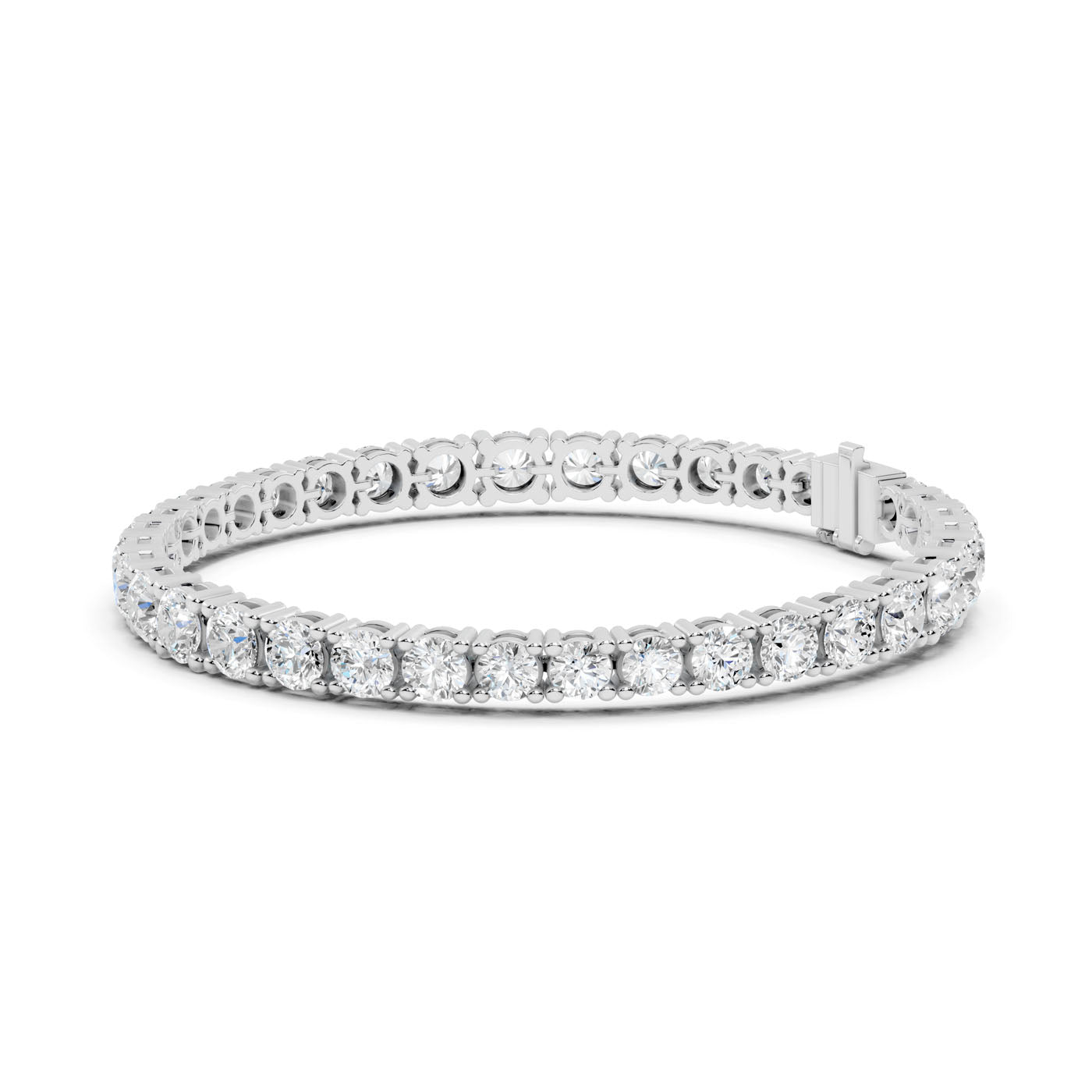 13.20 Ct. Round Diamond Tennis Bracelet (Shared Prong) (GLBR-0016) 12