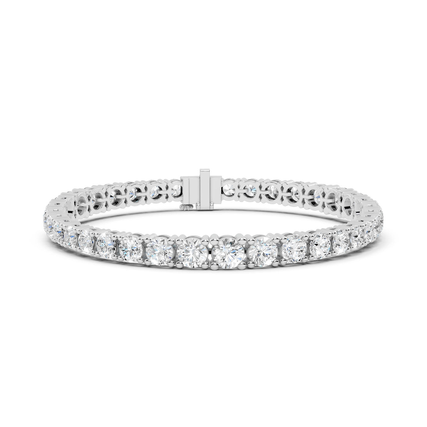 13.20 Ct. Round Diamond Tennis Bracelet (Shared Prong) (GLBR-0016)