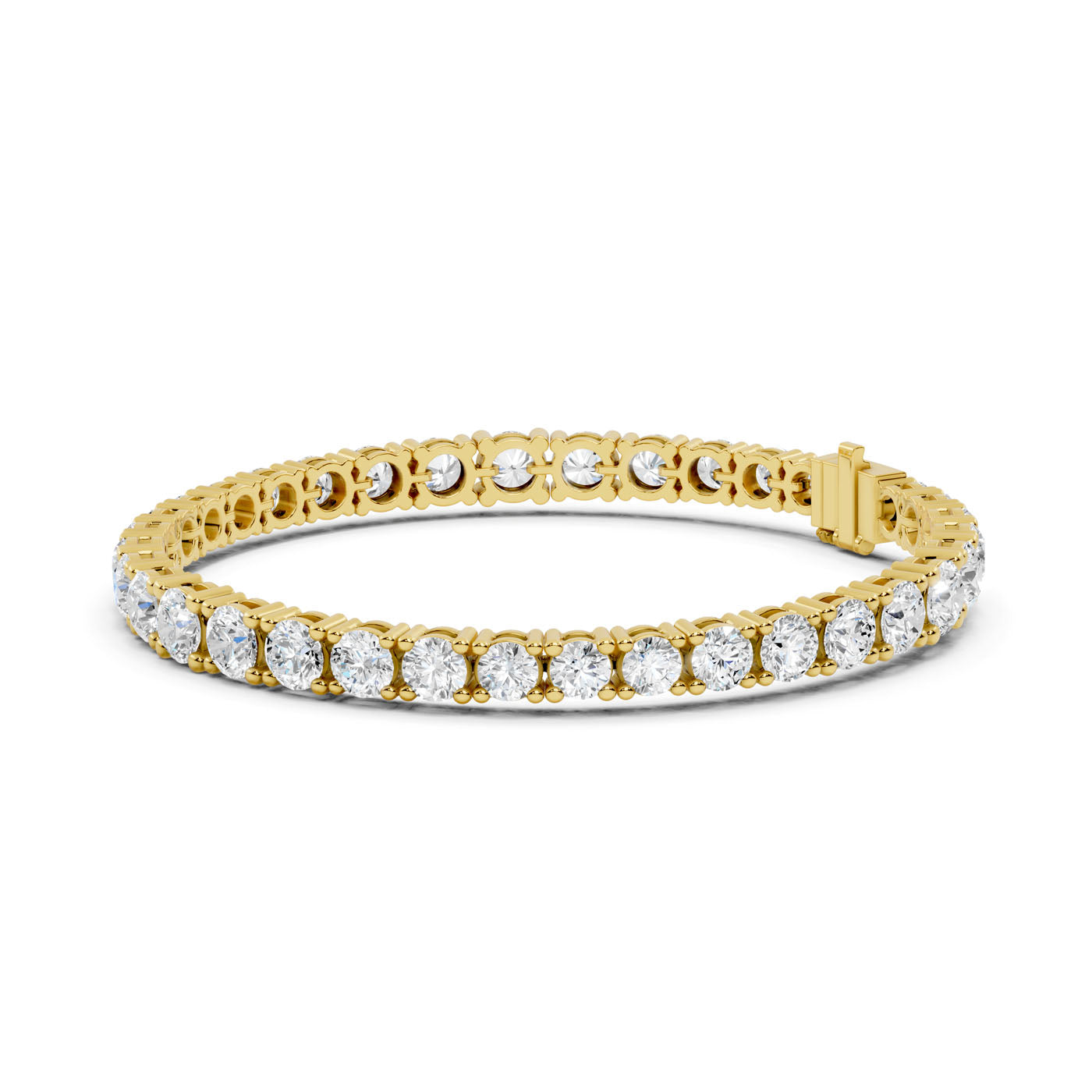 13.20 Ct. Round Diamond Tennis Bracelet (Shared Prong) (GLBR-0016) 9
