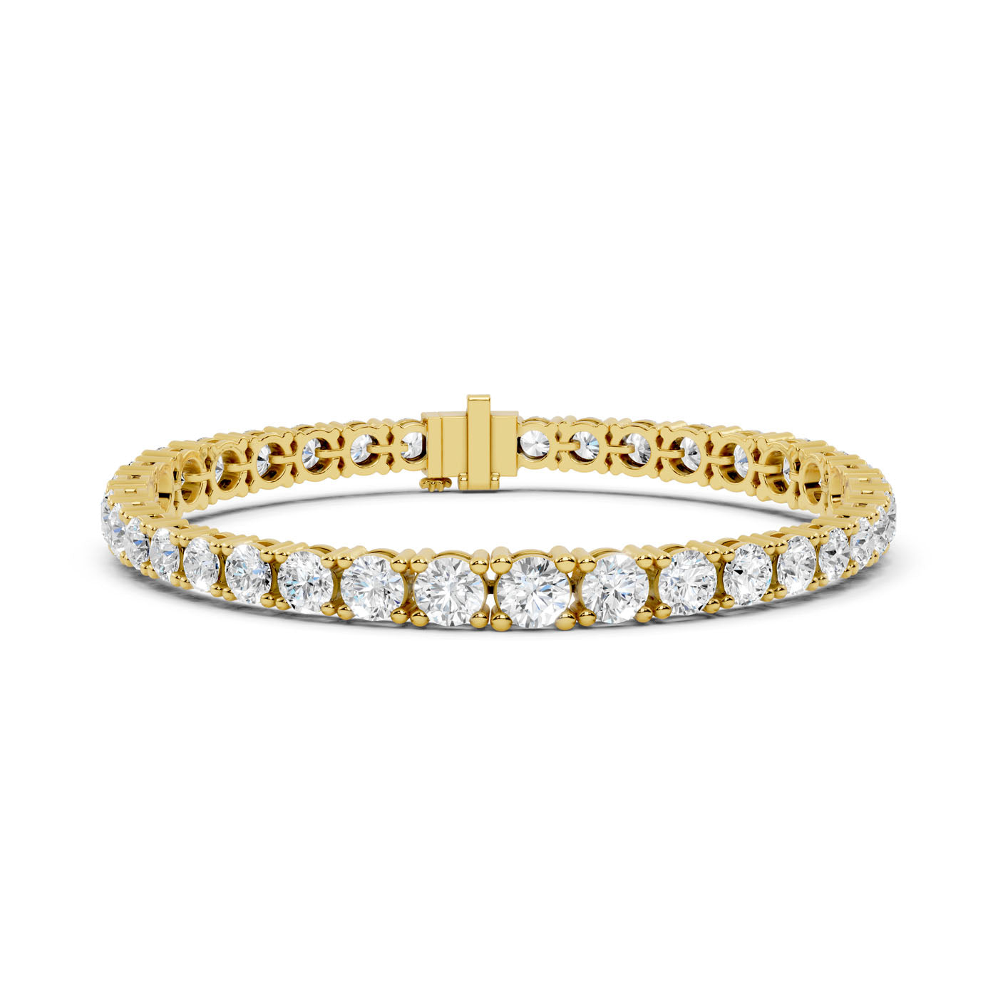 13.20 Ct. Round Diamond Tennis Bracelet (Shared Prong) (GLBR-0016) 3