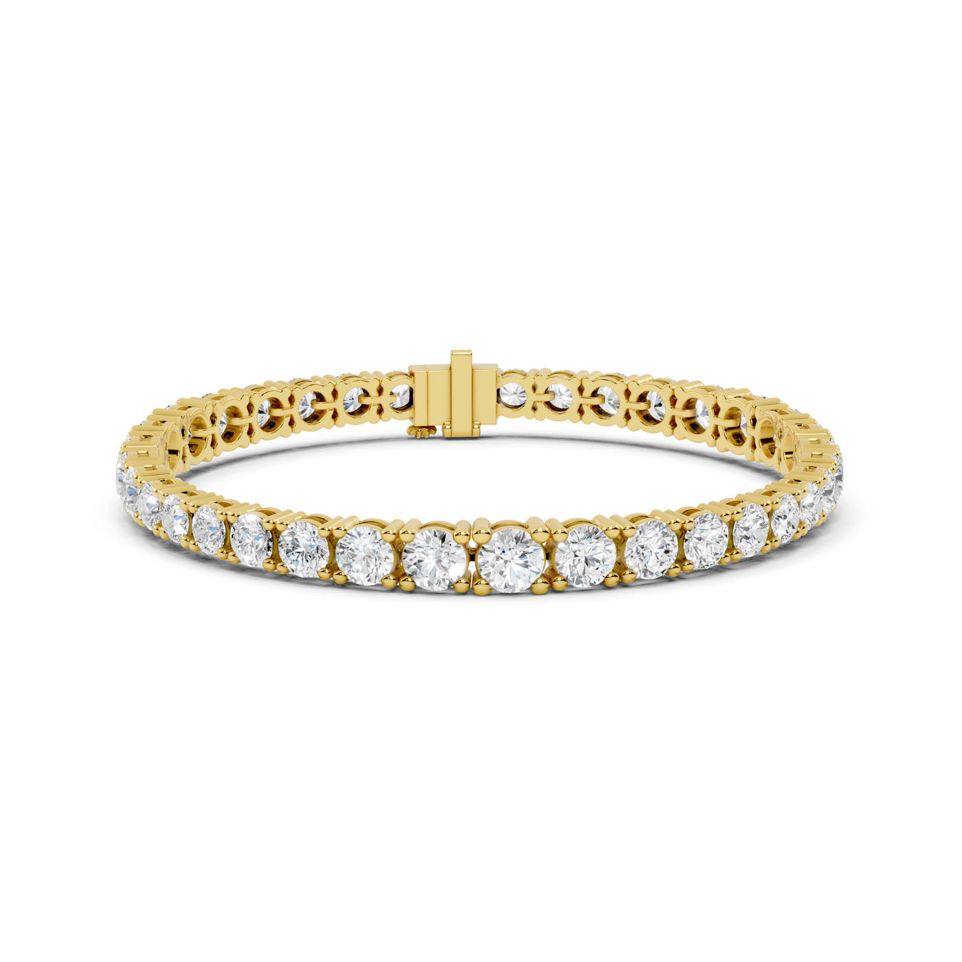13.20 Ct. Round Diamond Tennis Bracelet (Shared Prong) (GLBR-0016) 10