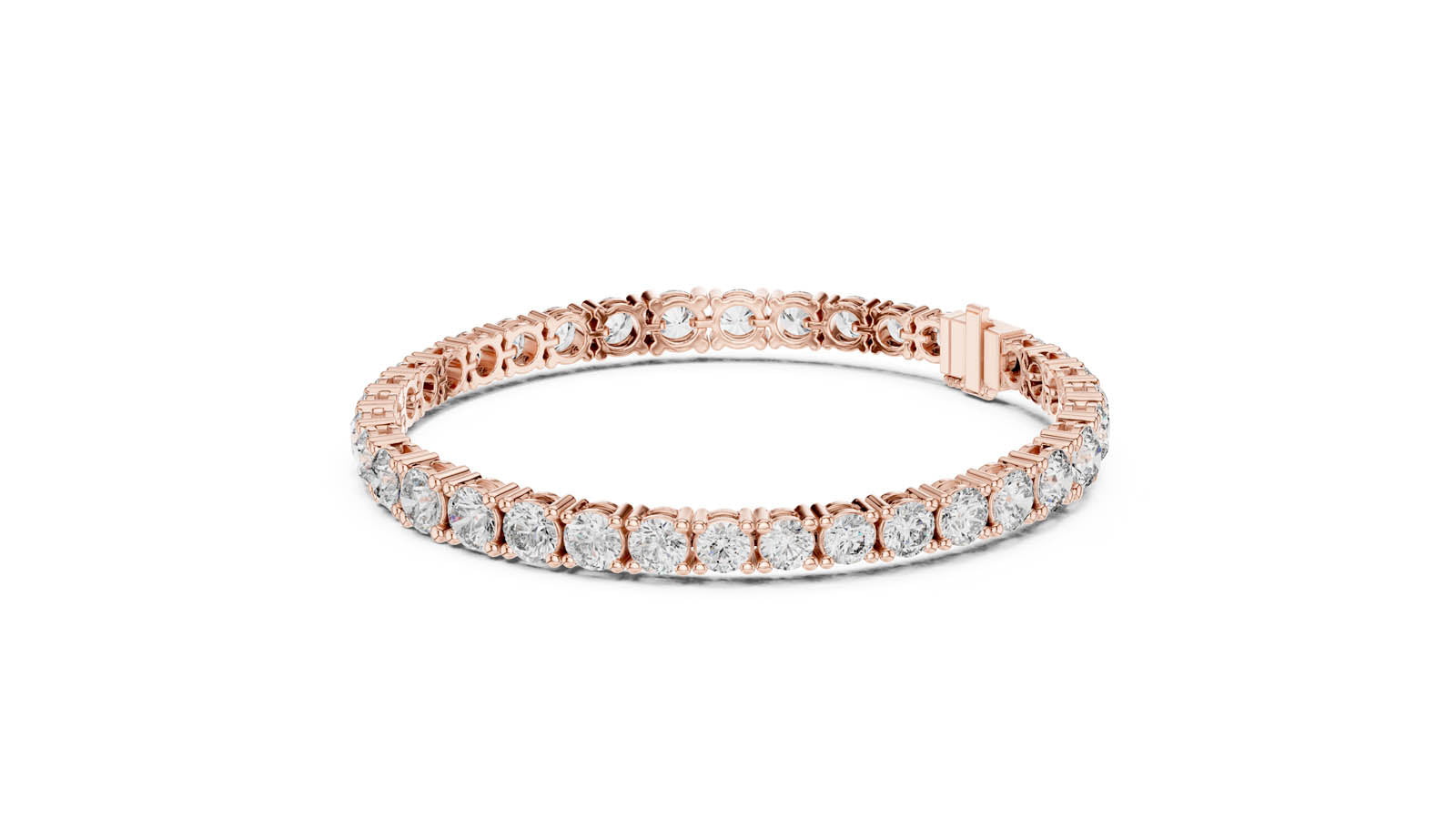 13.20 Ct. Classic Round Diamond Tennis Bracelet (594) 3