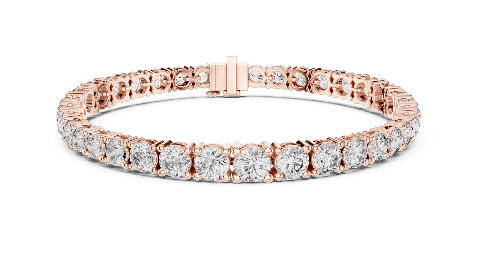 13.20 Ct. Classic Round Diamond Tennis Bracelet (594) 6