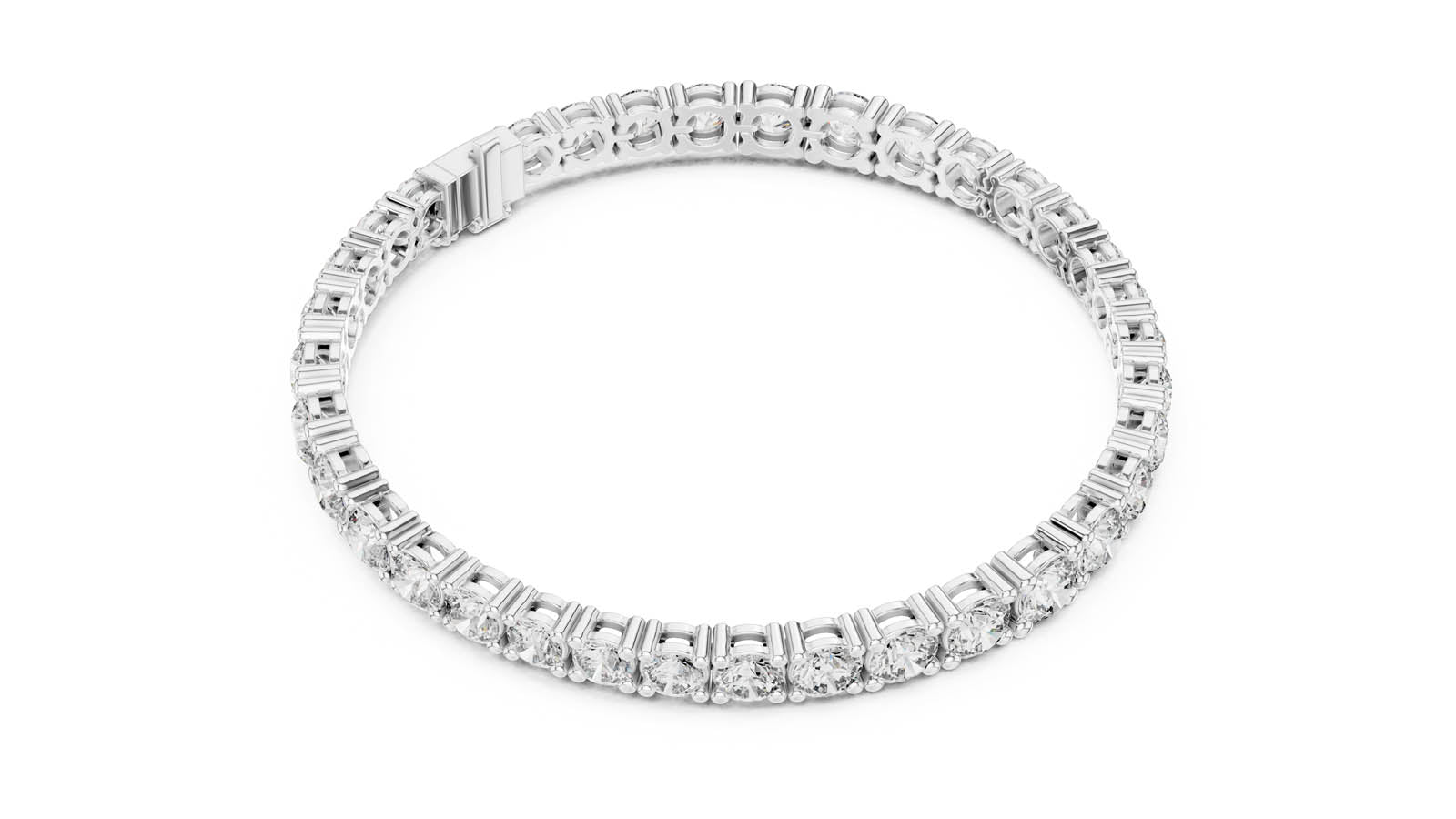 13.20 Ct. Classic Round Diamond Tennis Bracelet (594) 8
