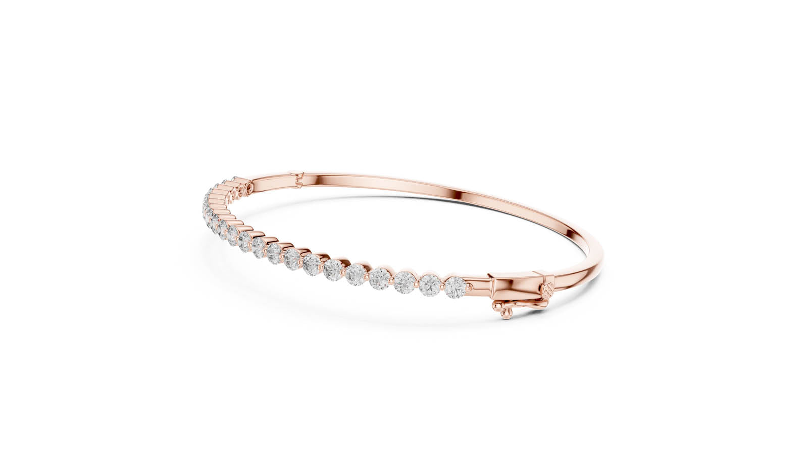 1.98 Ct. Round Diamond Half Tennis Bangle (64-CAD) 5