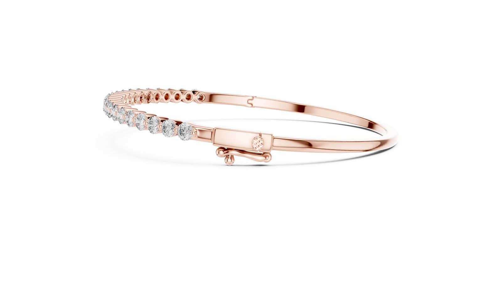 1.98 Ct. Round Diamond Half Tennis Bangle (64-CAD) 6